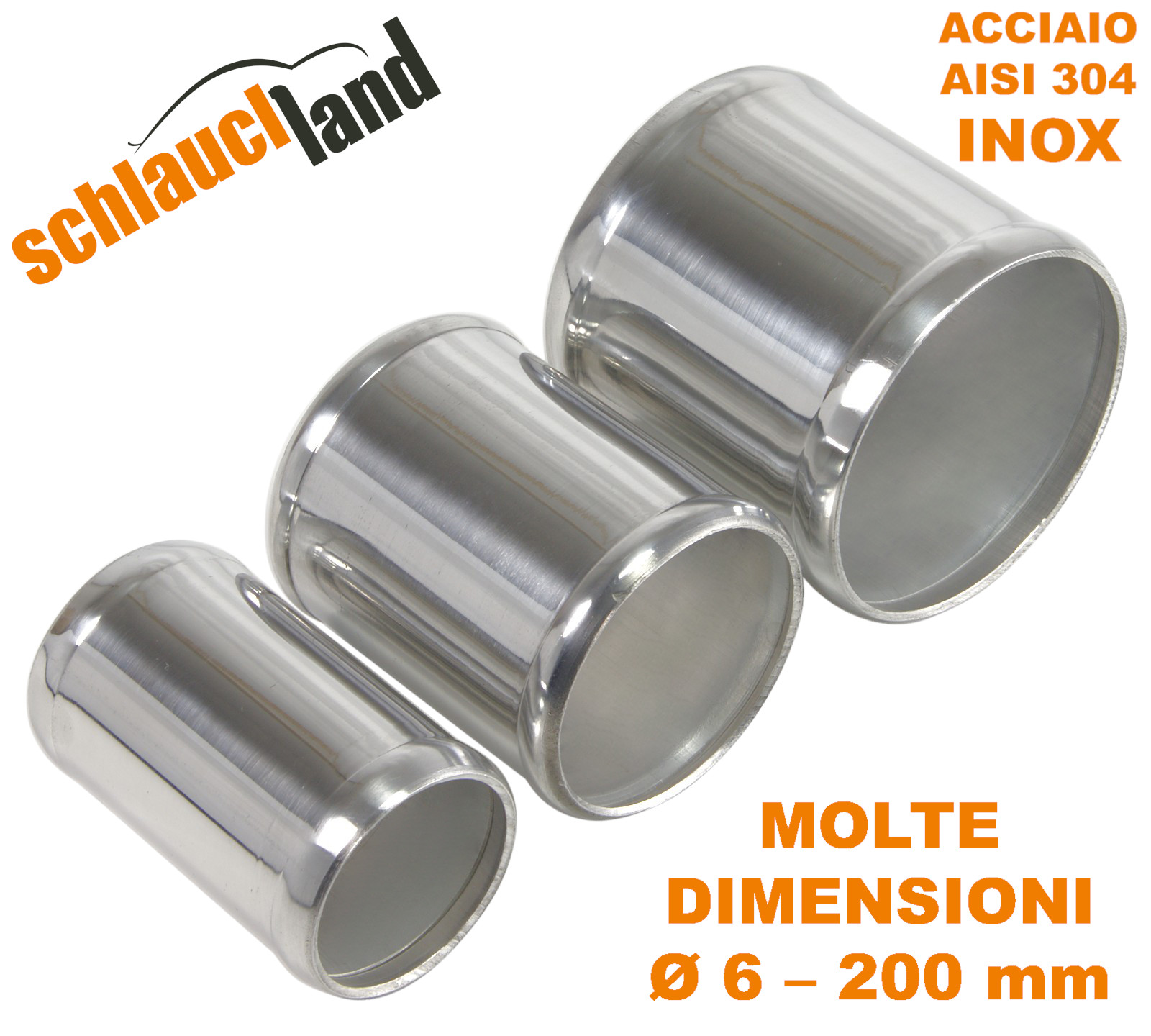 30cm TUBO Acciaio Lucido INOX Connettore inossidabile SS304 Pezzo Flangiato V2A